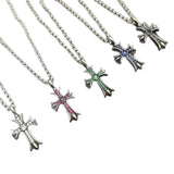 Chrome Hearts Necklace Cross Diamond Pendant Men's and Women's
