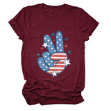 Personalized printed casual loose short-sleeved summer crew neck T-shirt
