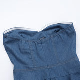 Women Dresses Summer Hip Skirt Sexy Imitation Denim Dress