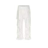 MIJKO Men's Vintage Pants MIJKO overalls men's and women's waist casual trousers