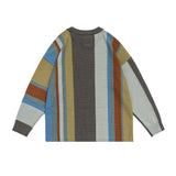 Unisex Jacket Autumn Irregular Striped Sweater