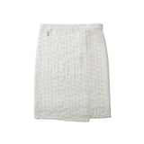 Women Skirt Summer Embroidered Skirt Lace-up Midi Skirt