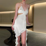 Women Dresses Spring/Summer Hollow-out Camisole Slim Fit Sexy Dress