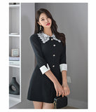 Women Maxi Dress Autumn and Winter Lace Dress