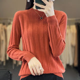 Women Knitted Pullover Turtleneck Autumn Loose Bottoming Shirt