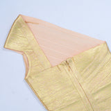 Women's Wedding Dress Gilding Bandage Hip Skirt Evening Dress