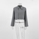 Women Trench Coat Fall/Winter Long Sleeve Short Coat