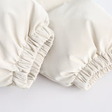 Unisex Winter Cotton Coat Zipper Pocket Decoration Stand-up Collar Cotton-Padded Clothes Vintage Detachable Sleeve Cotton Jacket