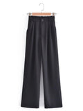 Women Sweatpants Casual Wide Leg Pants Suit Pants Baggy Straight Trousers