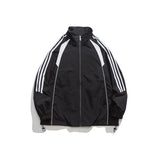 Unisex Jacket Vintage Sports Top Men's and Women's Coats Loose Casual Stand-up Collar Jacket