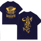 Fourth Wing Graphic T Shirts Basgiath War College Dragon