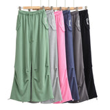Women Sweatpants Straight Loose Tappered Casual Sweatpants Wide Leg Pants