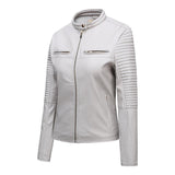 Red Leather Jacket Casual Leather Clothing Coat