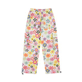 Women Pants Full Printed Floral Corduroy Casual Pants