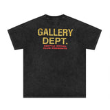 Gallery Dept T Shirts Car Painted Print Washed Short Sleeve plus Size