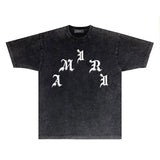 Amiri T-Shirt Distressed Retro Short Sleeve T-shirt