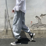 Men Jeans Straight Loose Tappered Trousers