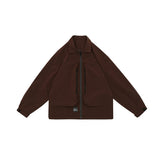Unisex Jacket Large Pocket Loose Jacket Men and Women Spring and Autumn Coat