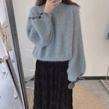 Women Knitted Pullover Autumn Loose Sweater for Women