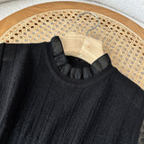 Women Sweater Knitwear Spring/Summer Knitted Camisole Lace Sleeveless T-shirt