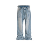 MIJKO Men's Vintage Pants MIJKO Men's Clothing Women's Washed Old Men's and Women's Jeans