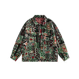 Unisex Jacket Vintage Loose Lapels Jacket Overalls