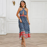 Women Date Dress Sexy Retro Floral Dress