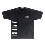 Amiri T-shirt Washed and Worn Retro Short Sleeve T-shirt
