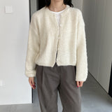 Women Cardigan Sweater Autumn Sweater Cardigan Long Sleeve Loose Button 3ty920