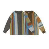 Unisex Jacket Autumn Irregular Striped Sweater