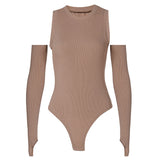 Women Jumpsuit Summer Sexy Slim Sleeve round Neck Sleeveless
