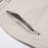 Men Sweatpants Multi-Pocket Zipper Casual Trousers Solid Color Baggy Straight Trousers