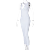 Women Dresses Sexy Dress Summer Sexy U Collar Sleeveless Slim Fit Skirt
