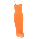 Women Dresses Autumn Sexy Long Dress Elegant Slim Lace Sling Dress