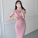 Women Dresses Sleeveless Dress Long Skirt Hip Skirt