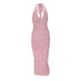 Women Dresses Sexy Backless Sheath Dress