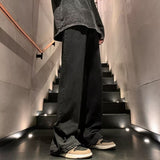 Men Jeans Fork Jeans Men Spring Retro Washed Straight-Leg Pants
