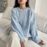 Women Knitted Pullover Sweater Women's Autumn Winter Sweater Top