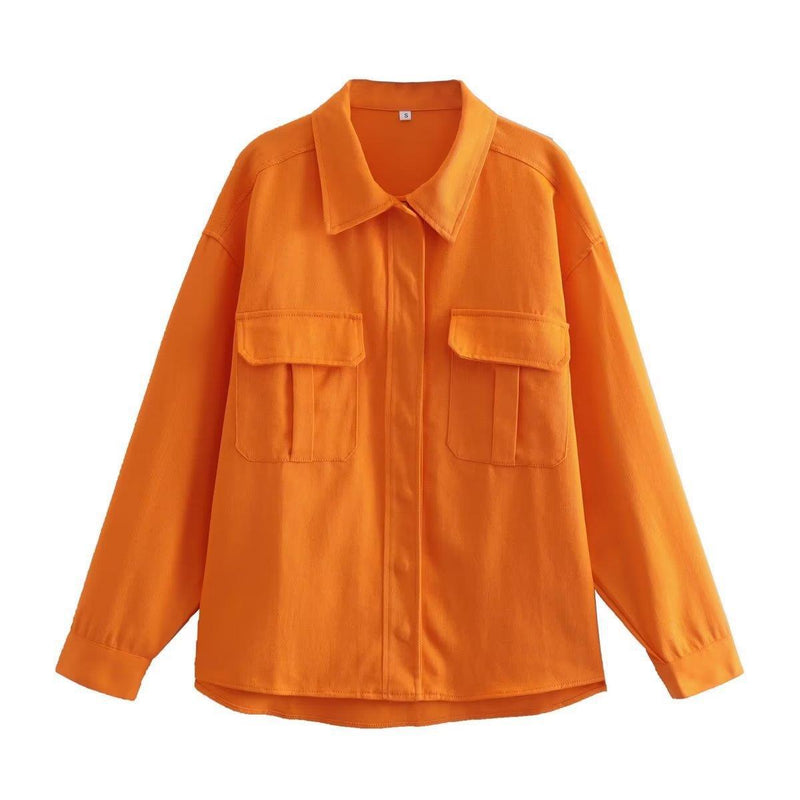 Women Jacket Casual Loose Denim Shirt Jacket