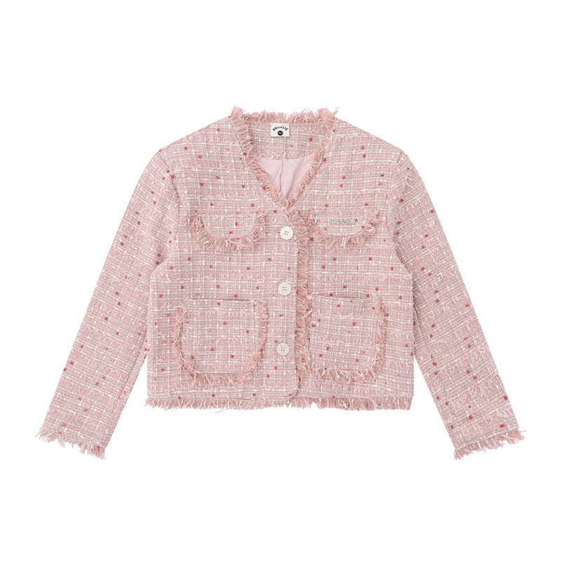 Women Jacket Autumn and Winter Casual V-neck Multi-Pocket Top