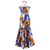 Women Date Dress Summer Sexy Tube Top Sheath Fishtail Skirt Suit Dress