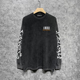 Amiri Long-Sleeved Shirtvintage Washed and Worn Vintage Long Sleeve T-shirt