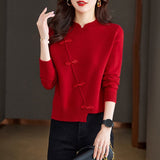 Women Knitwear Spring and Autumn Vintage Sweater Loose Sweater