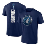 NBA T-Shirts NBA Timberwolves Edwards Downs T-Shirt Sports Short Sleeve