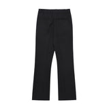 Men Sweatpants Split Slightly Flared Suit Pants Boys Straight Loose Mop Suit Pants