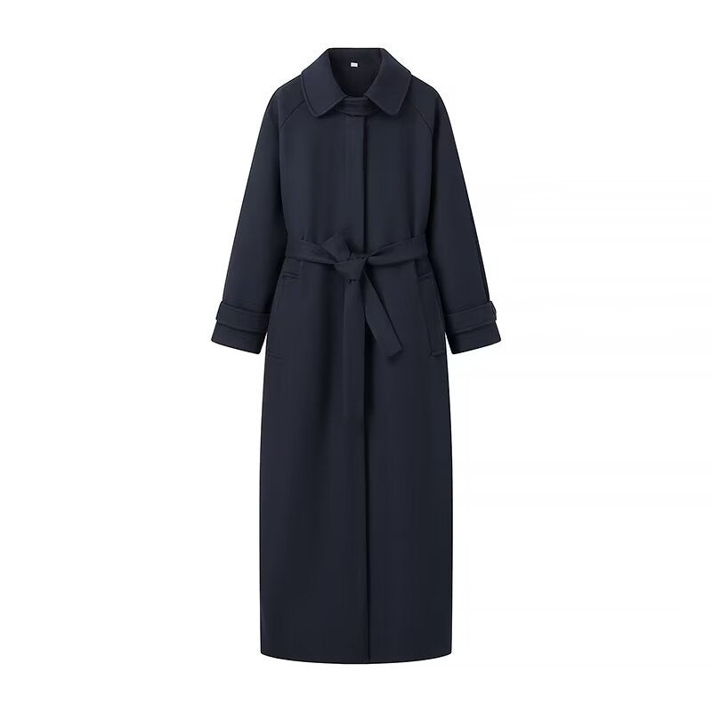 Women Coats Spring Long Woolen Coat Breasted Coat