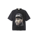 Mens T-shirts Allen lverson BIG FACE Washed