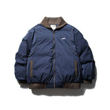 Unisex Winter Cotton Coat Winter Lapel Cotton-Padded Coat Retro Loose Cotton Coat