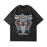 Men T Shirt Retro Dark Punk Printed Half Sleeve T-shirt Hip Hop