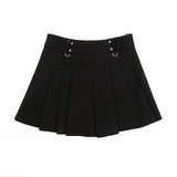 Women Skirt Cargo Pocket Pleated Skirt Summer Casual Skirt